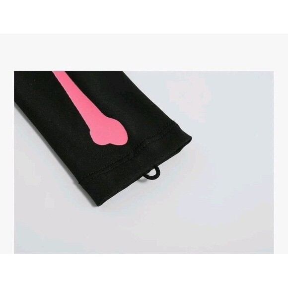 Girls Skeleton Costume Glow In The Dark Punk Bones Halloween Tutu Dress Medium - Picture 5 of 6